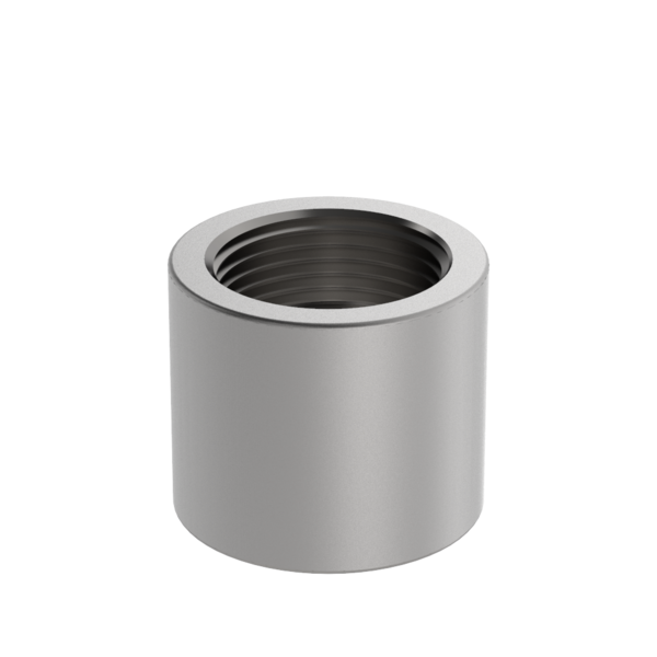 PF6T-OHC-CR 3/8 in Threaded Half Coupling 6000# T316L Stainless Steel Pipe Fitting